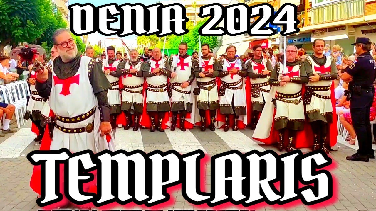 4K TEMPLARIS - DESFILE DE GALA#denia #alicante #morosycristianos #desfile #fiestasdemorosycristianos