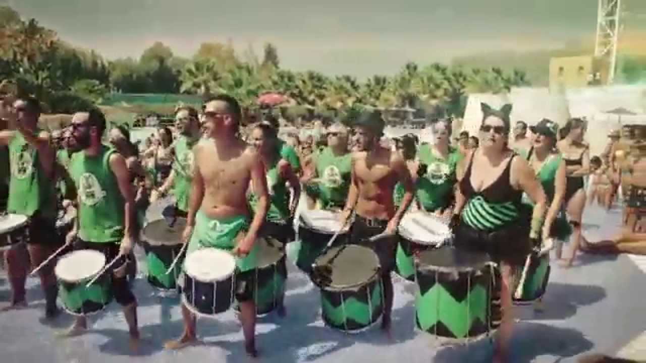 Greengos batucada en Aquarama 2014
