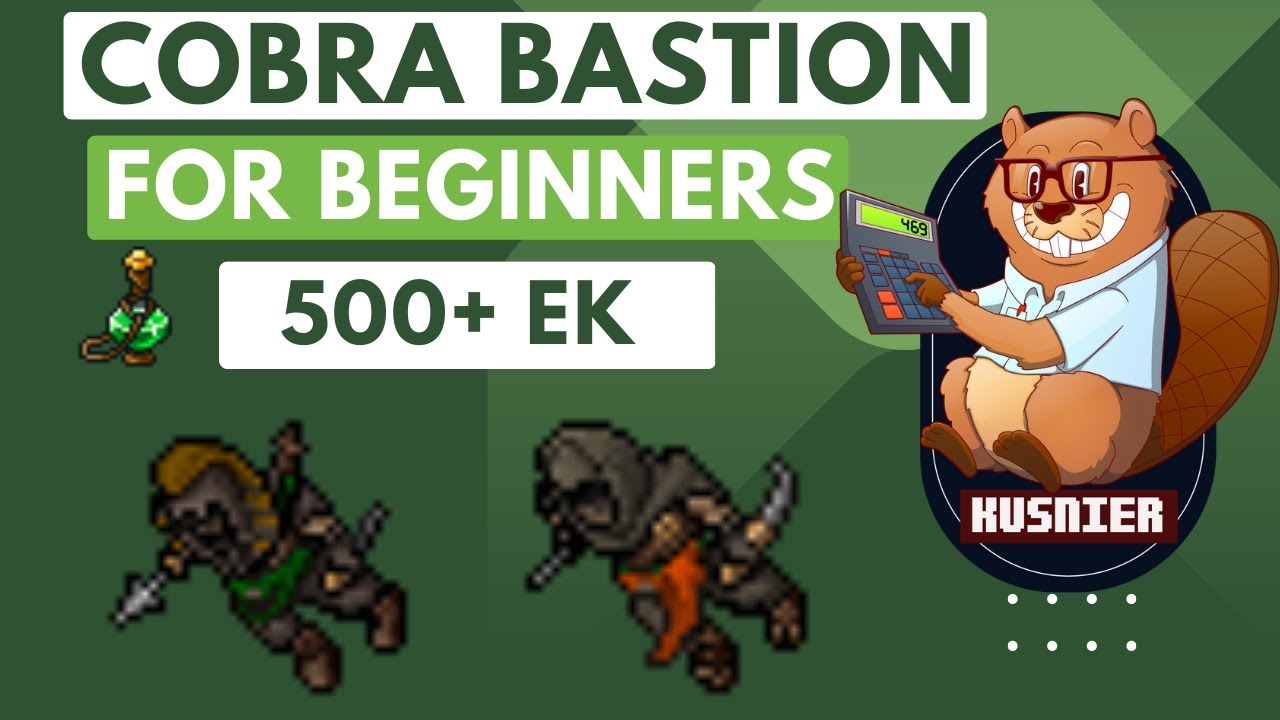 Cobra Bastion for Beginners | 500+ Knight | Tibia