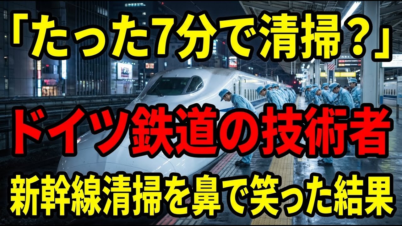 【海外の反応】「たった7分で清掃？不可能だ」ドイツ鉄道の技術者が日本の新幹線清掃を鼻で笑った結果…東京駅で目撃した光景に言葉を失ったワケ