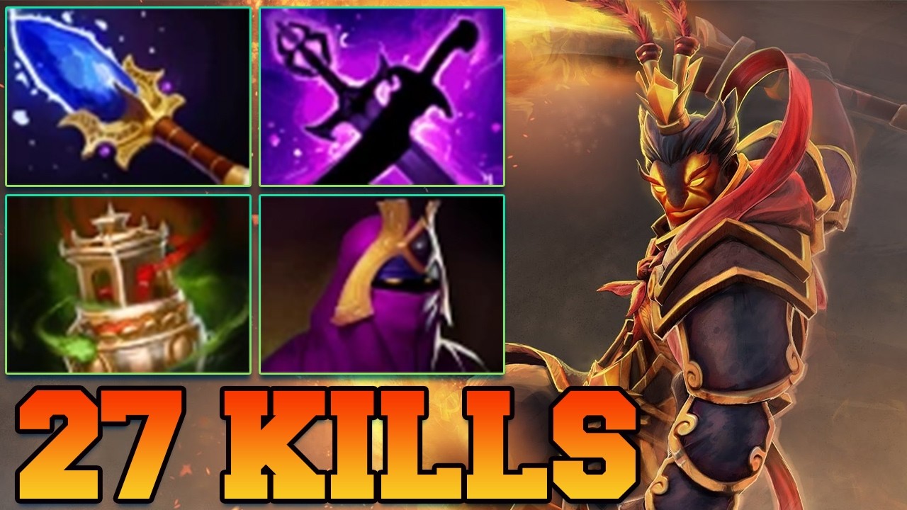 27 Kills Ember Spirit Solo Carry ! Ember Spirit Dota 2 Carry Mid Lane Pro Gameplay 7.40