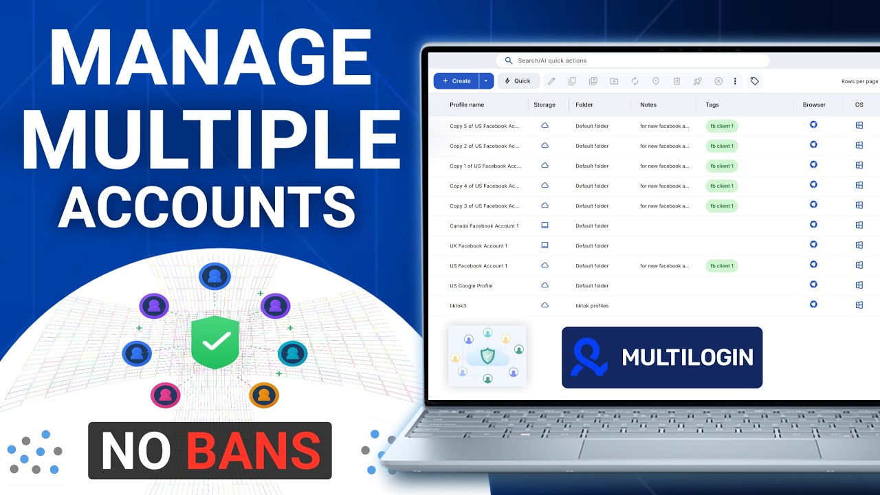 Как безопасно создать несколько аккаунтов на любой платформе с помощью Multilogin | Учебник без б...
