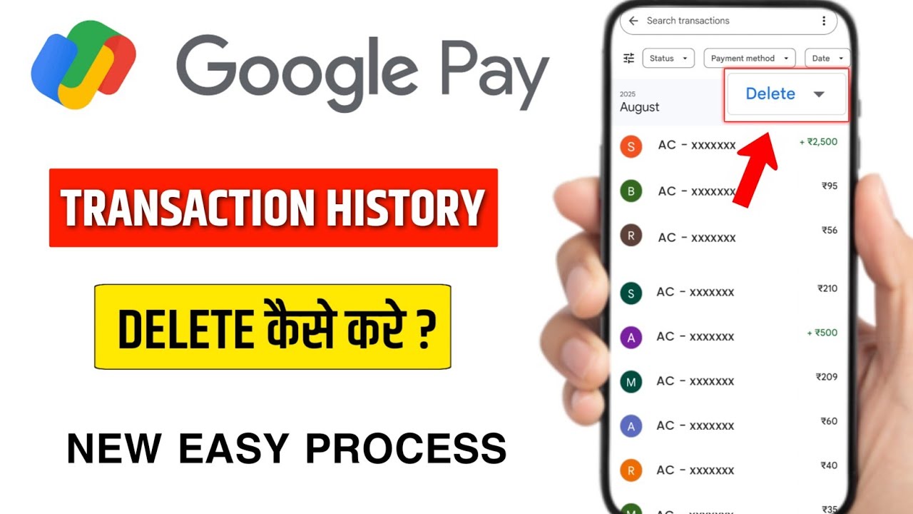 Google Pay Ki Transaction History Delete Kro Abhi Ke Abhi ✅ 2025 Ke Andar Me