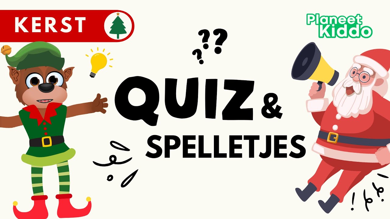 ⛄ Kerst Spelletjes EN Quiz! • Kerstmis Feitjes, Raadsels en Opdrachten • Christmas Quiz & Games