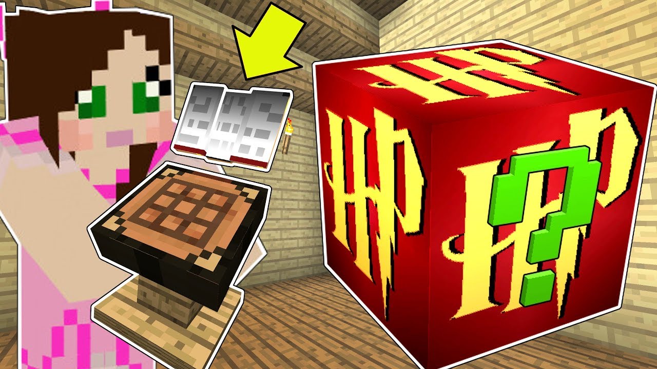 Minecraft: HARRY POTTER LUCKY BLOCK!!! (EPIC MAGIC WANDS & MORE!) Mod Showcase