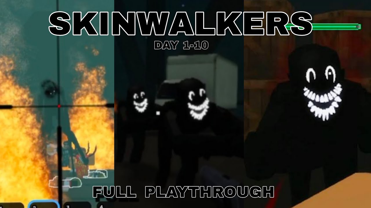 Roblox-SKINWALKERS | Days 1-5 | Full playthrough | No commentary | 