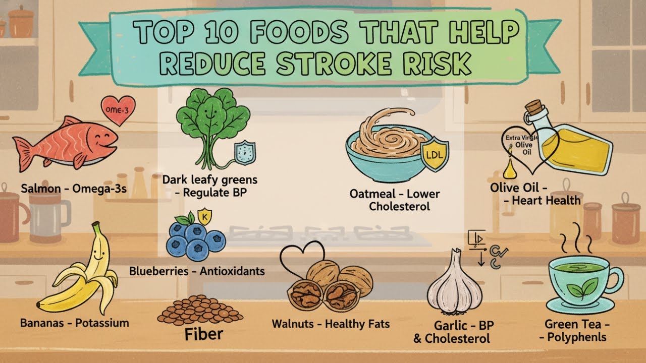 TOP 10 FOODS THAT HELP REDUCE STROKE RISK