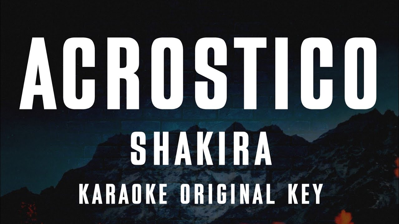 Shakira - Acróstico Karaoke