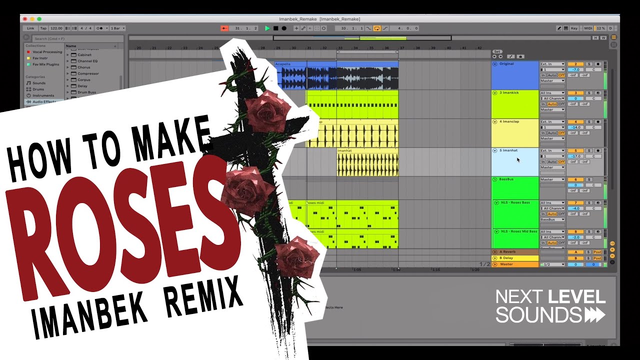How to SAINt JHN - Roses (Imanbek Remix) - Ableton Remake (Free Premium Serum Presets)