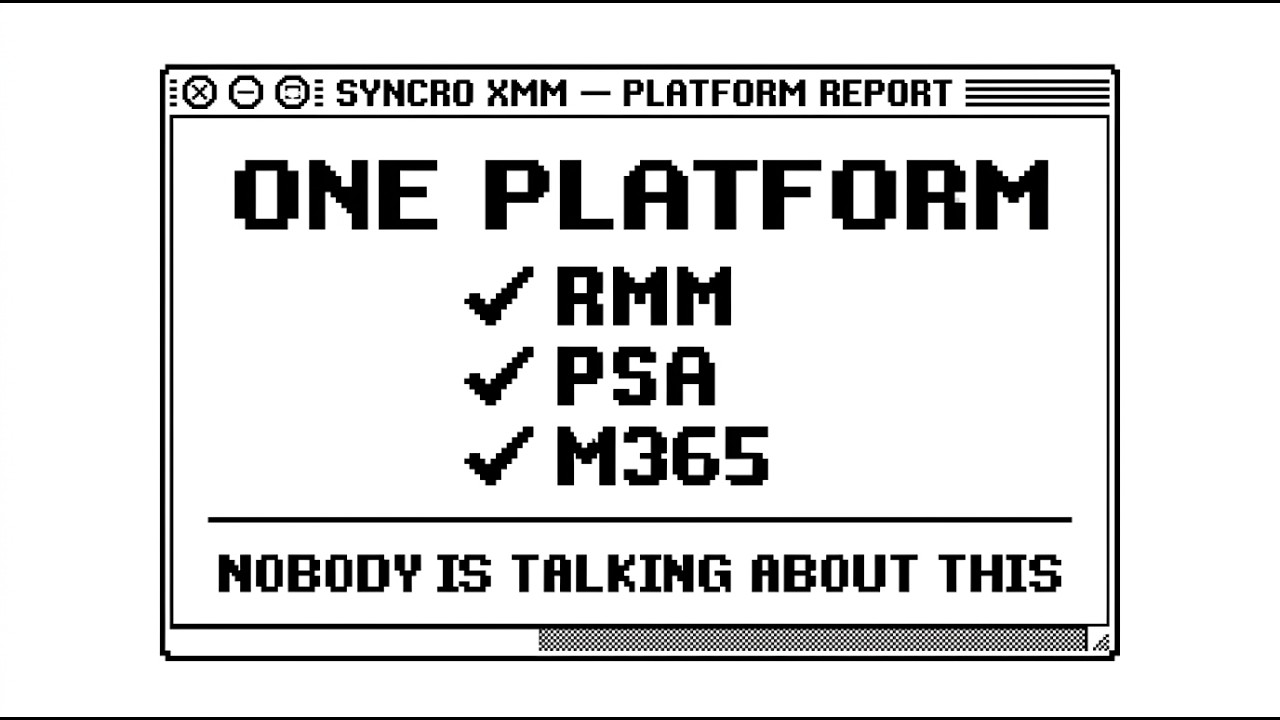 Syncro XMM: The MSP Platform Nobody's Talking About