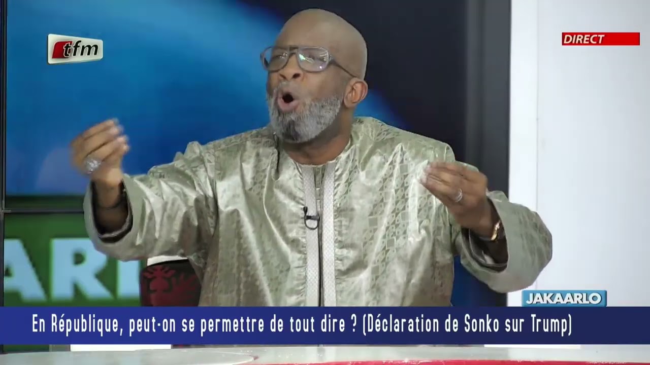 R&eacute;action de Bouba NDOUR sur la d&eacute;claration du PM Ousmane SONKO sur TRUMP ...