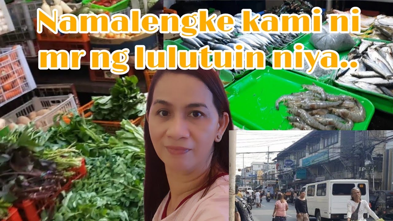 Namalengke kami ni mister ng lulutuin niyang ginataang sitaw at kalabasa ...
