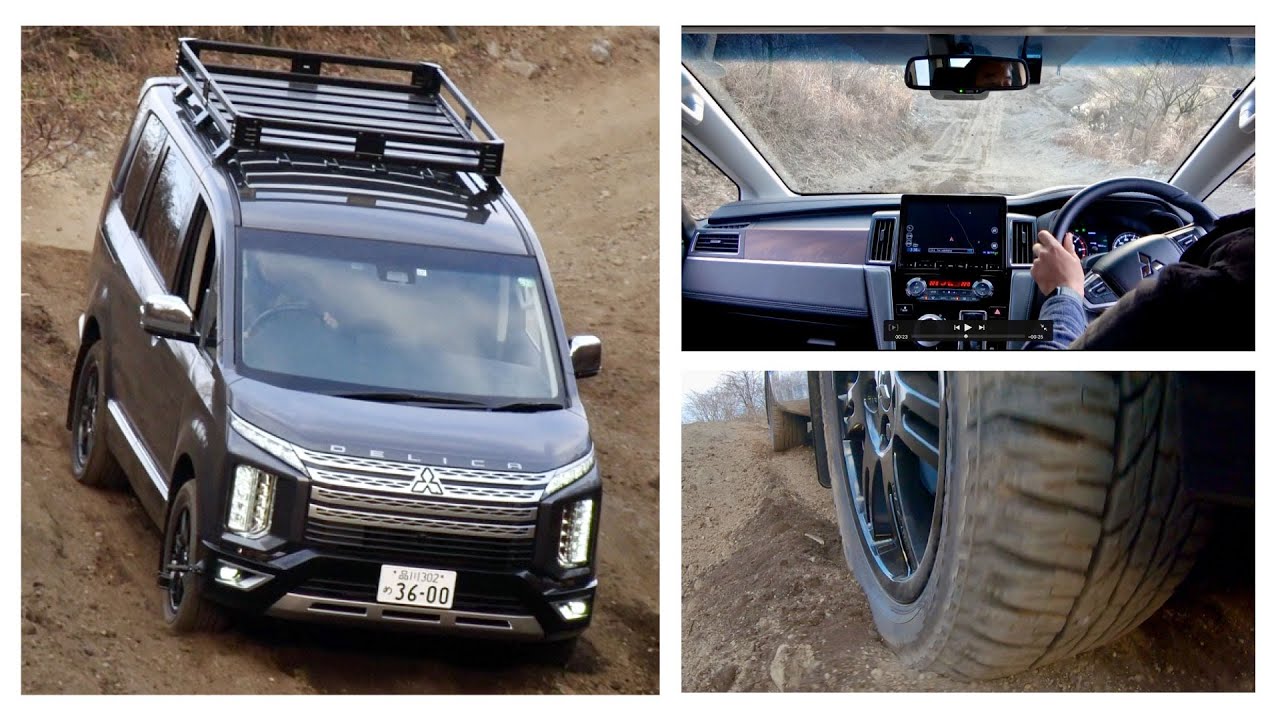 Mitsubishi Delica, езда по бездорожью