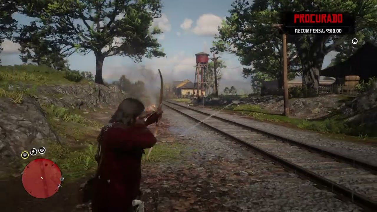 Red Dead Redemption 2 -John vs Rhodes, no arco, e na faca de arremesso
