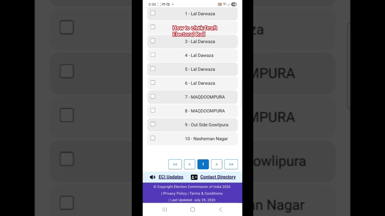 #sir #DraftElectoralRollHowToDownload #Telangana #shorts