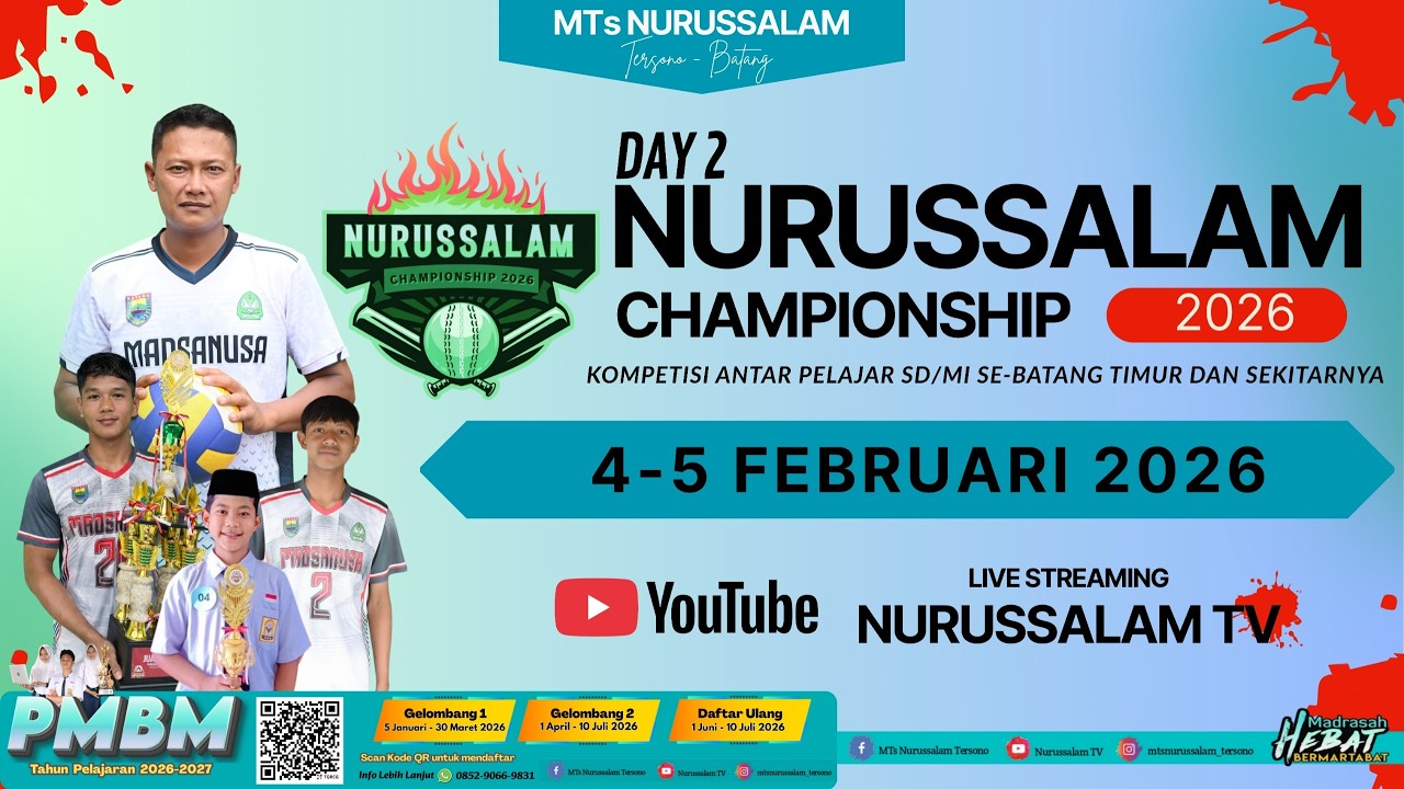 LIVE BOLA VOLI PUTRA NURUSSALAM CHAMPIONSHIP 2026 || KOMPETISI PELAJAR SD/MI SE-BATANG
