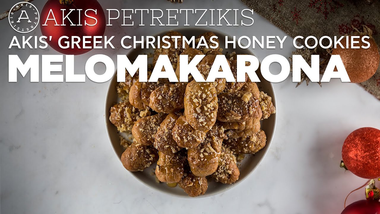 Greek Christmas Honey Cookies - Melomakarona | Akis Petretzikis