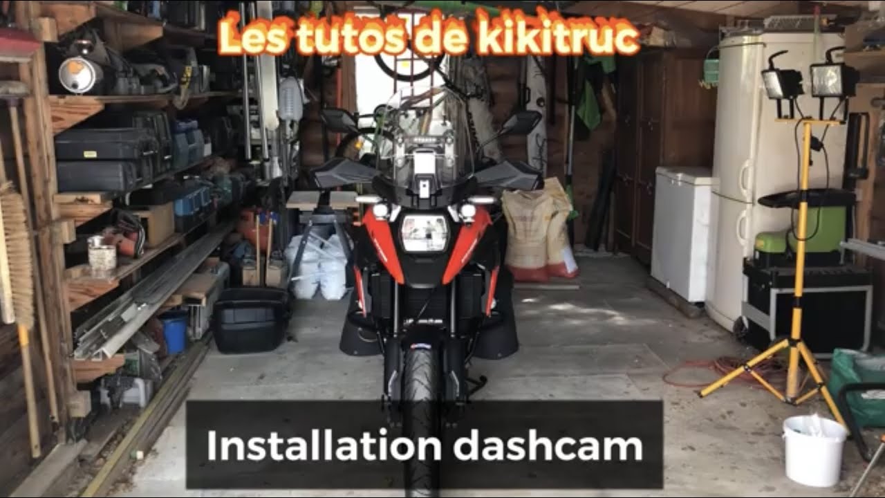 V-strom 1050 XT. Installation Dashcam Av et Ar