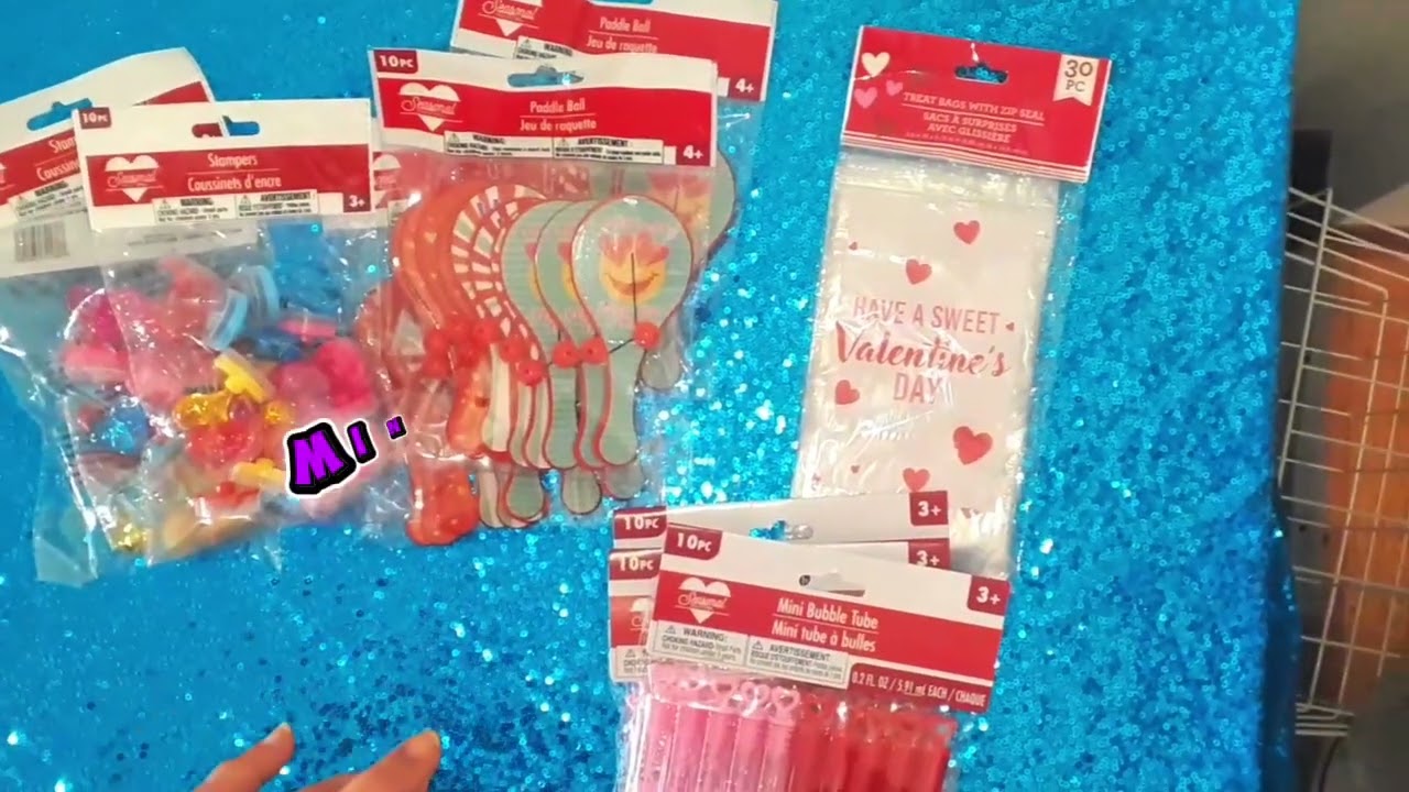 V-day goodie bag haul Dollar Tree 