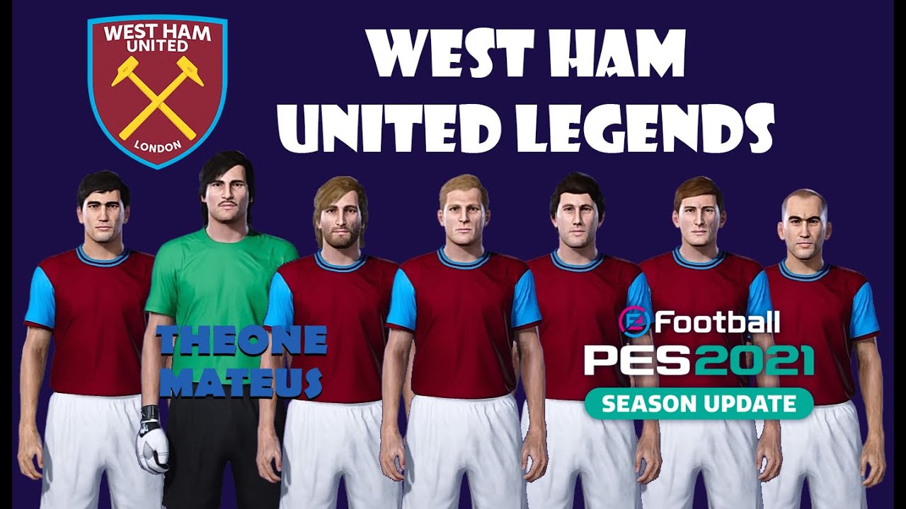 West Ham United Legends Stats and Gameplay efootball PES 2021 - Classic Premier League