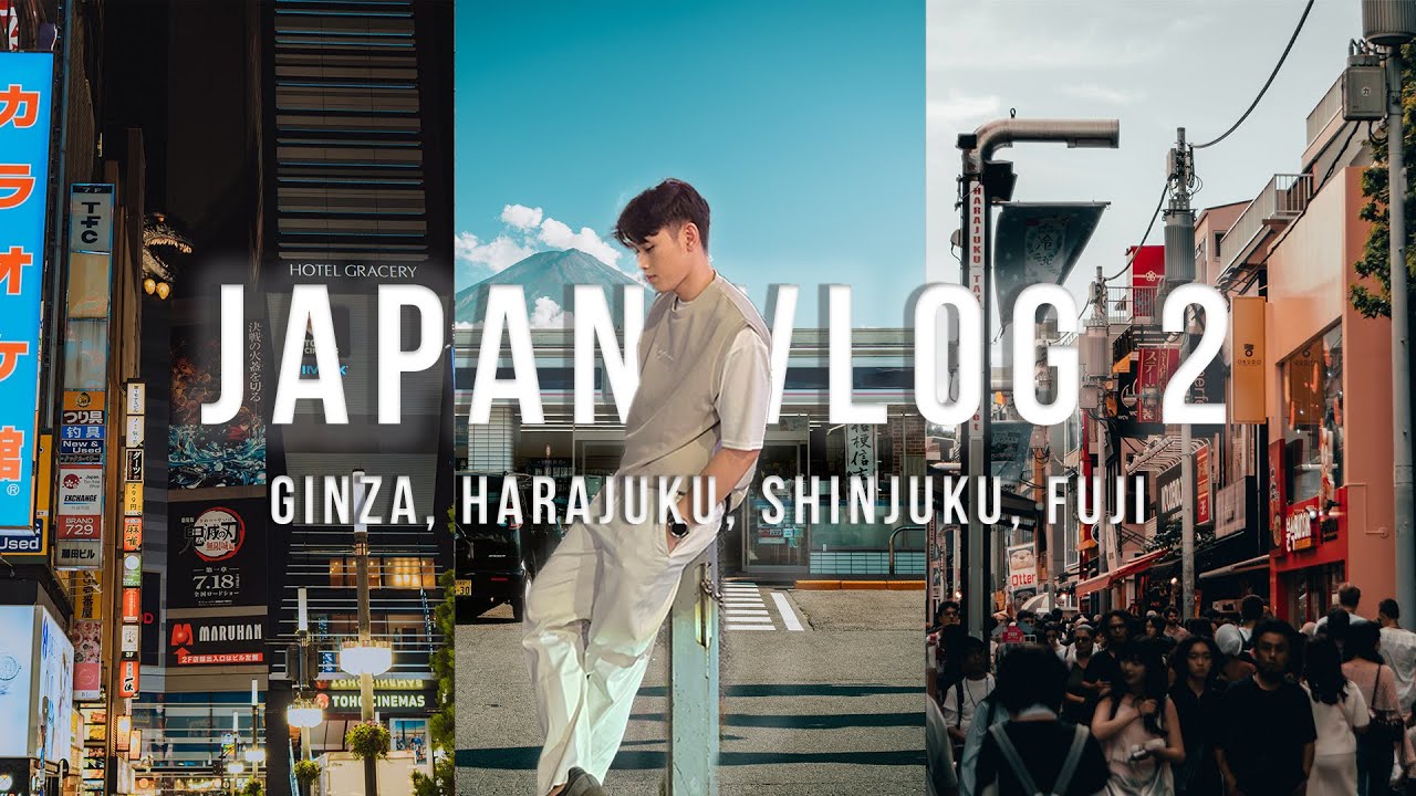 Tokyo’s Most Famous Spots + Mt. Fuji in 4K 🇯🇵 - Ginza, Harajuku & Shinjuku - Japan VLOG 2