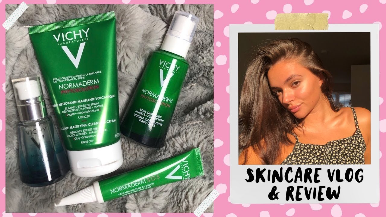 Get clear, glowy skin FAST with these Vichy products! Skincare vlog review | Emily Oldham