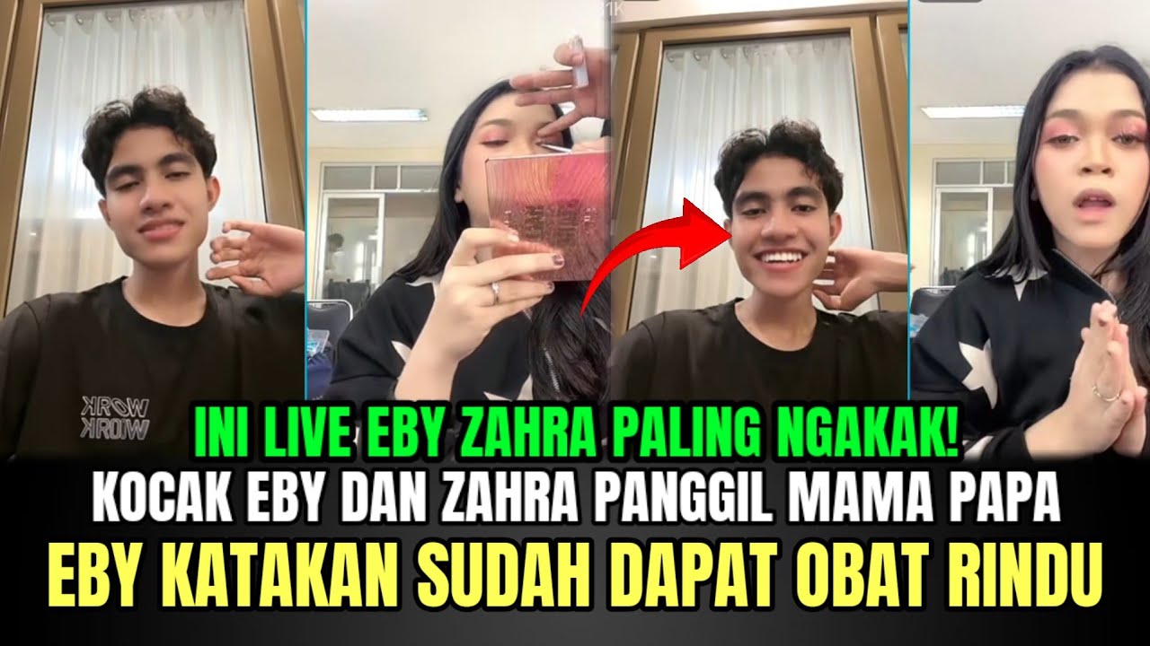 Kocak Eby dan Zahra Panggil Mama Papa, Eby Katakan Sudah Dapat Obat Rindu!