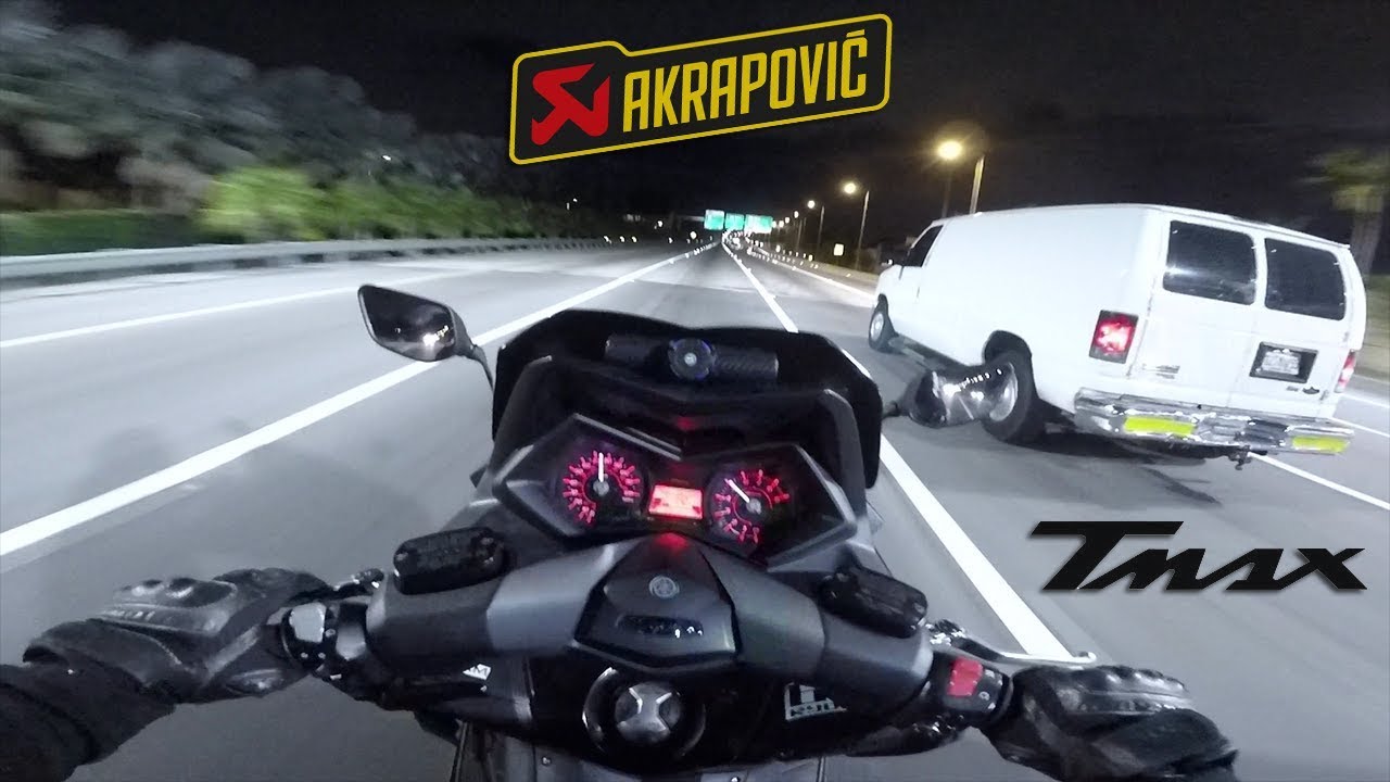 TEST TMAX 530 Akrapovic 2# | Top Speed + Bonus (FIN) 🇺🇸
