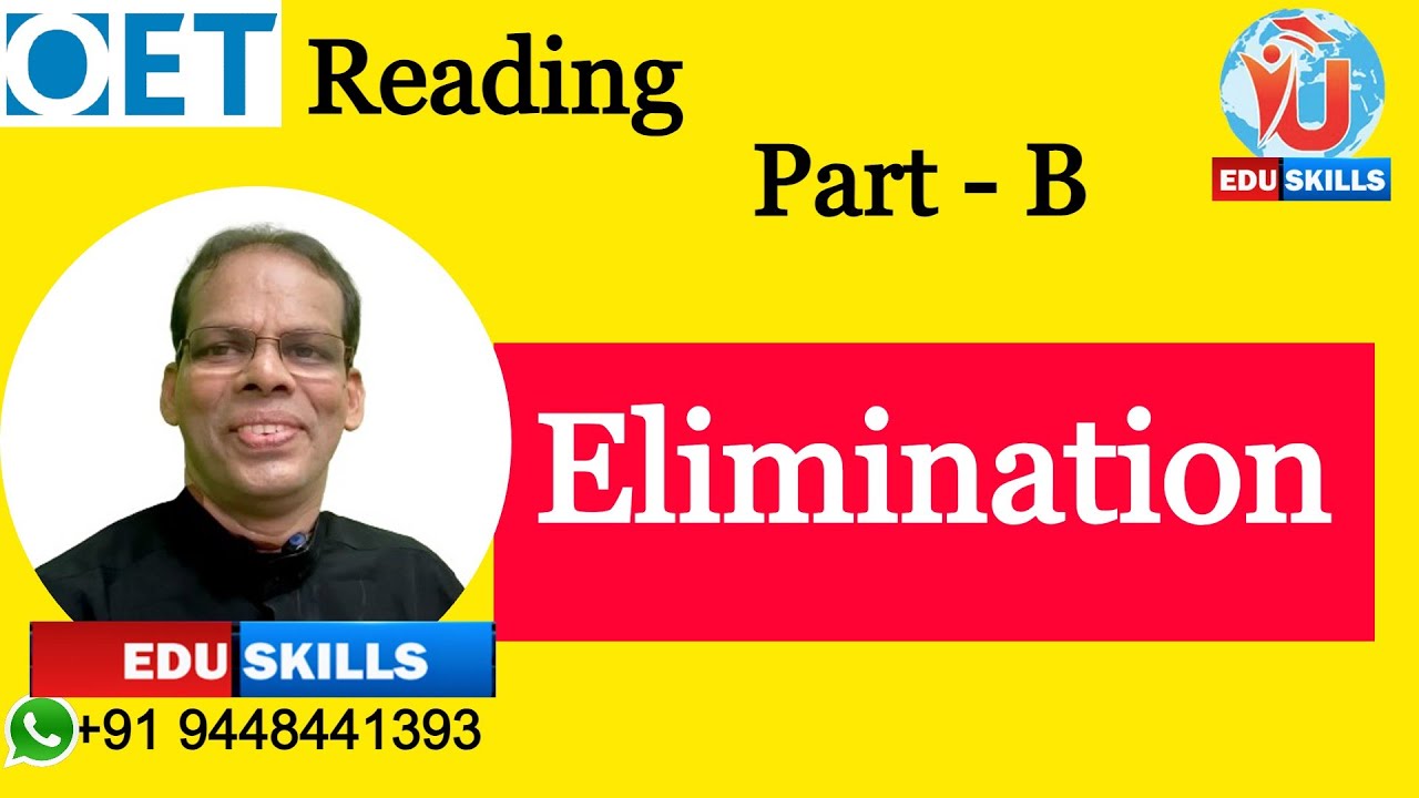 Edu Skills OET: Reading Part - B: Tips & Tricks: Elimination, Topic Sentence: Transfer of Patients