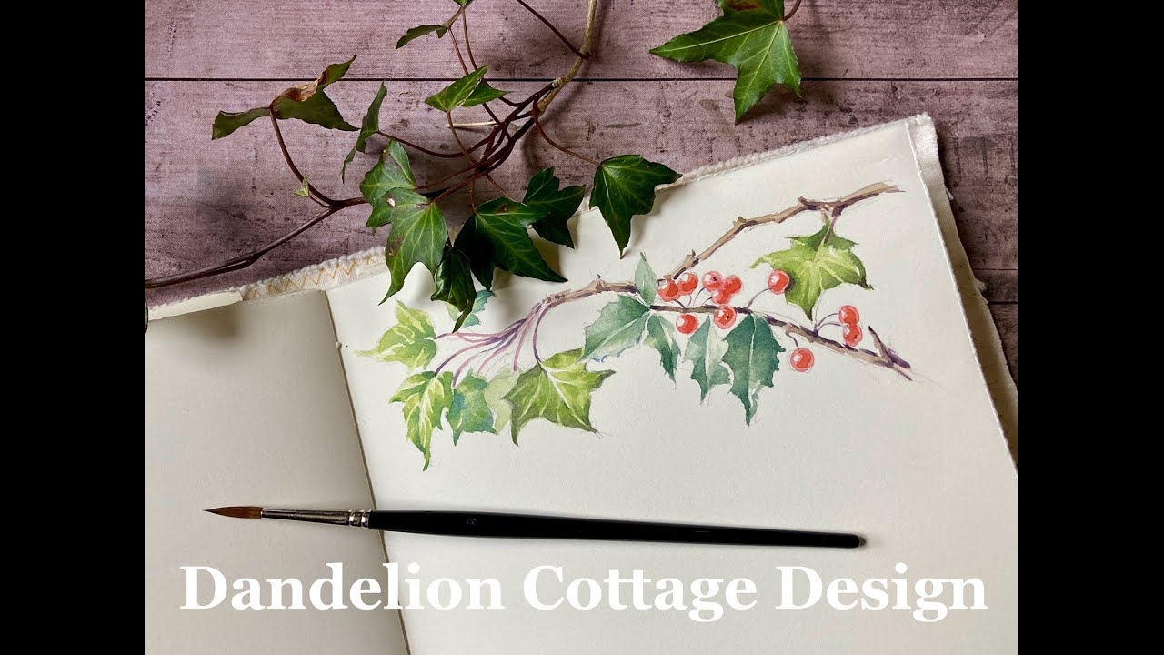 How To Paint Ivy With Watercolors