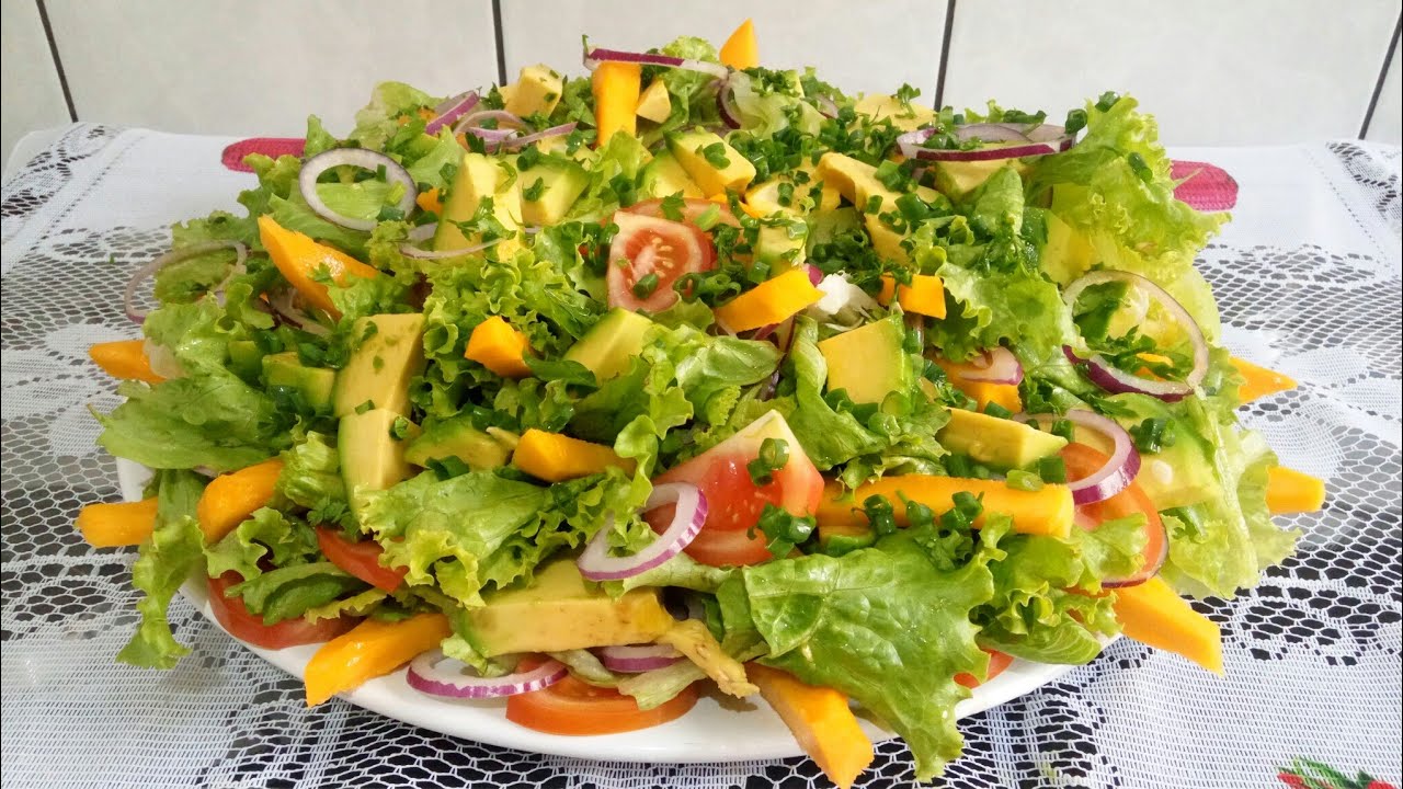 Salada com abacate e manga !!!
