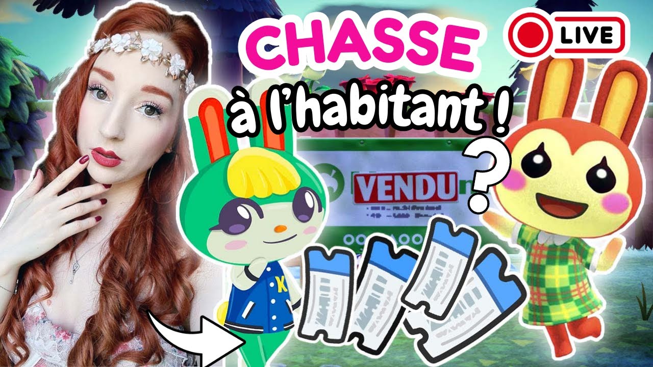 CHASSE à L'HABITANT 🟢🐇- ANIMAL CROSSING New Horizons #acnh #animalcrossing
