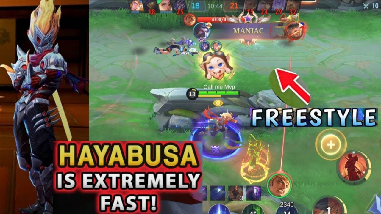 AGGRESSIVE !! MANIAC Hayabusa Fast Hand+Smooth+FREEstyle GAMEPLAY 🔥