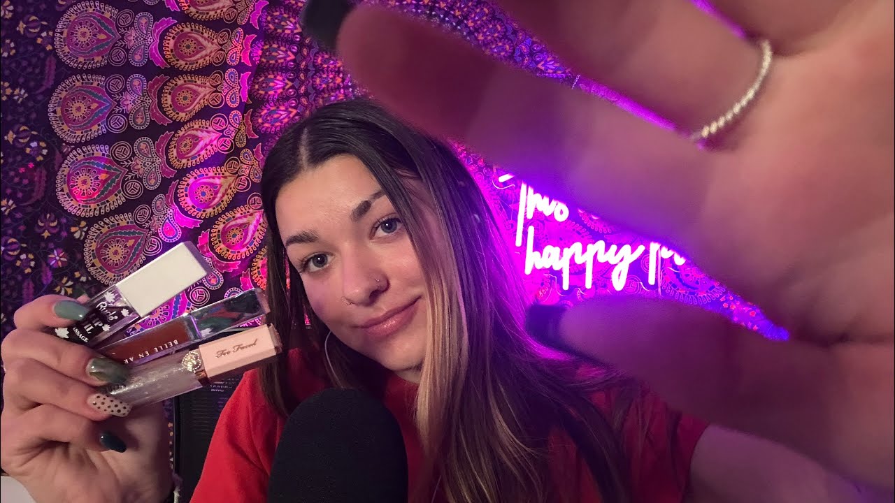 ASMR Lip Gloss Application | Mouth Sounds + Personal Attention 💋