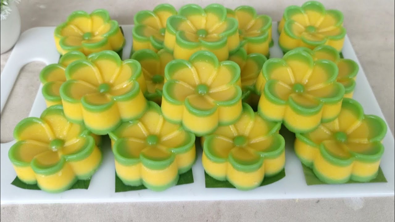 HASILNYA CANTIK BANGET BUAT ISIAN SNACK BOX, TALAM JAGUNG LAPIS PANDAN