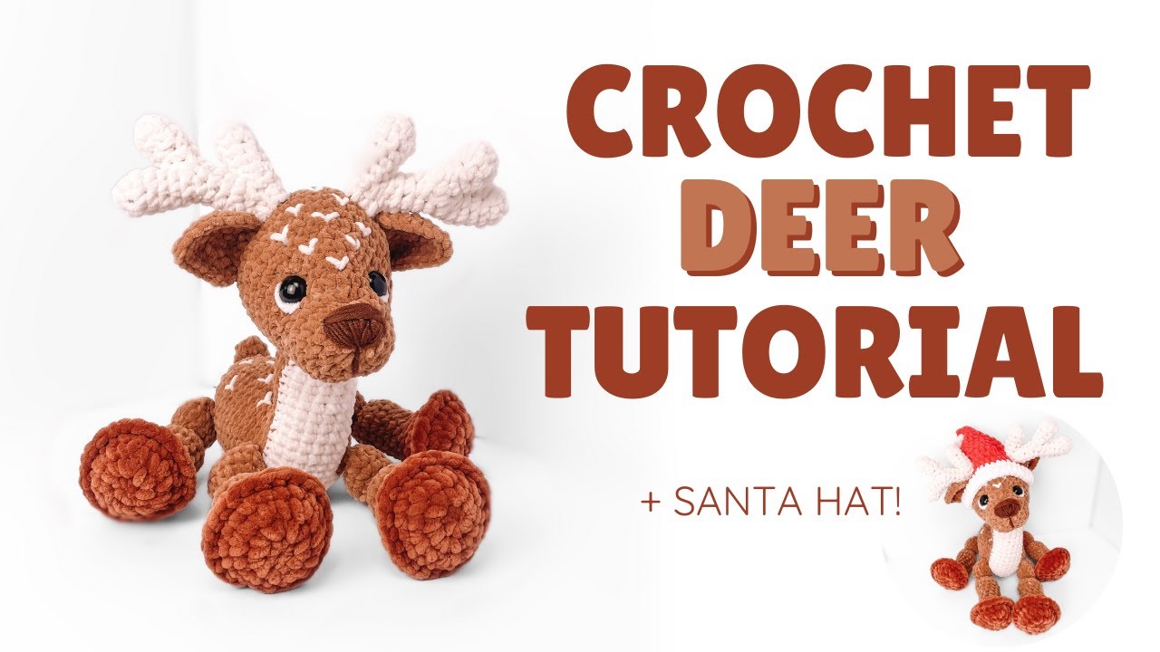 LOW SEW Crochet Deer/ Reindeer Step-by-Step Tutorial