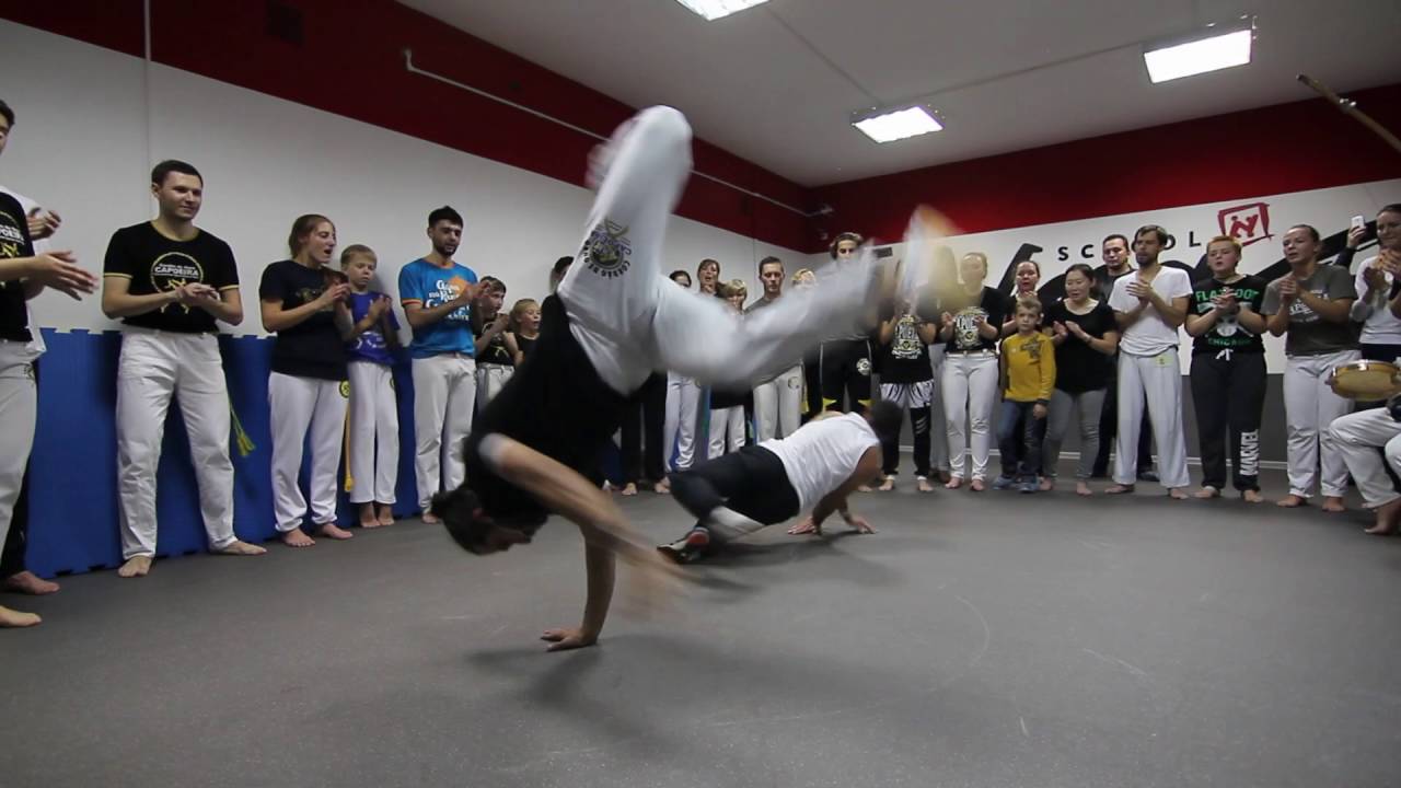Mestre Cueca e Mestre Tico. Monthly roda of The Russian Center for Capoeira