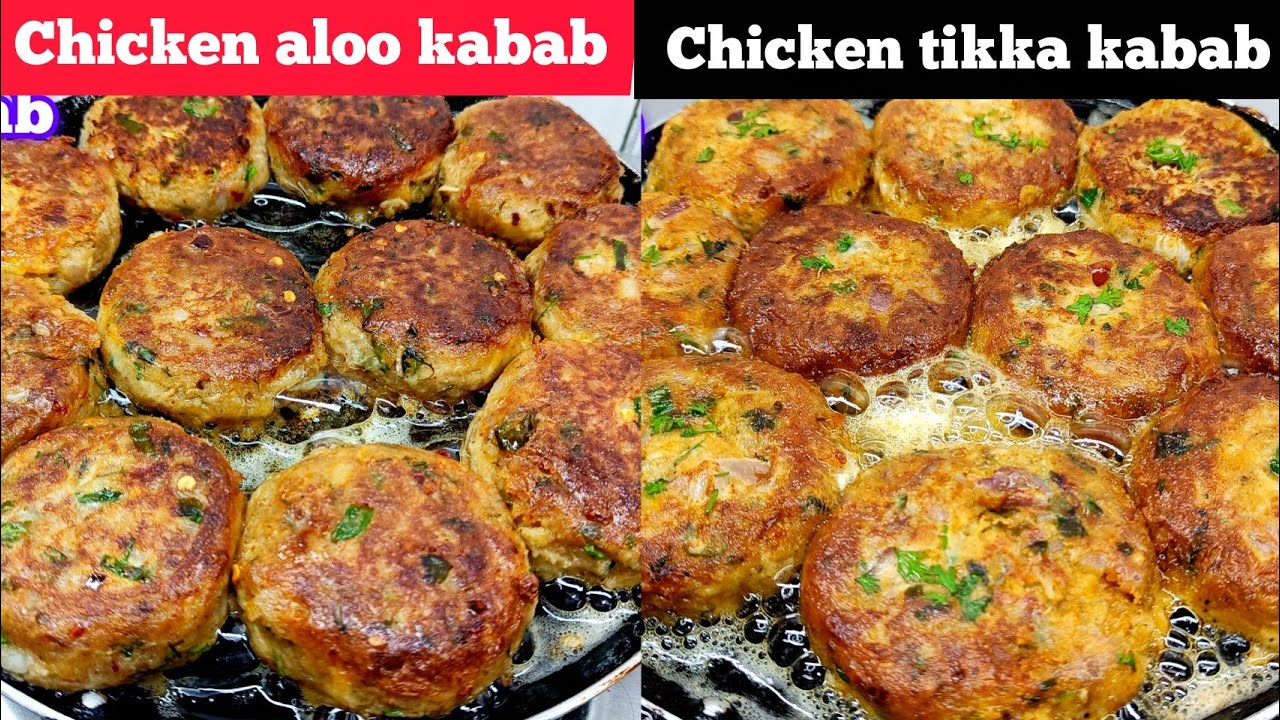 Chicken Tikka Shami Kabab | Chicken Aloo Tikka Kabab Recipe | Tandoori Kabab Recipe | Chicken Kabab 