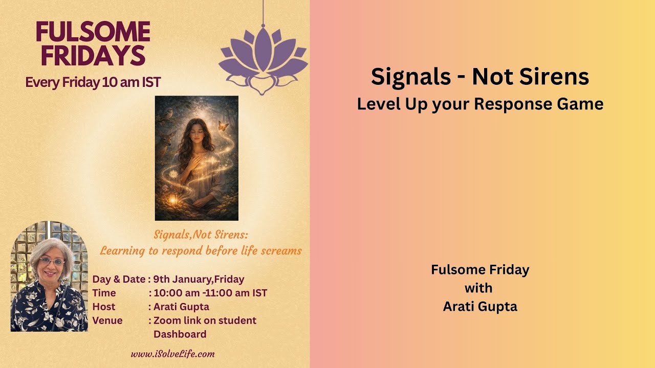 Signals Before Sirens: Level Up Your Response Game.  (A Fulsome Friday Special)