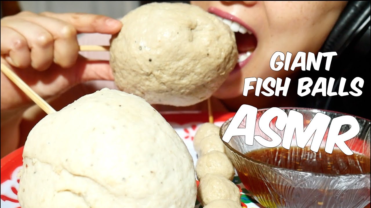 Giant FISH BALLS (EATING SOUNDS) No Talking | SAS-ASMR