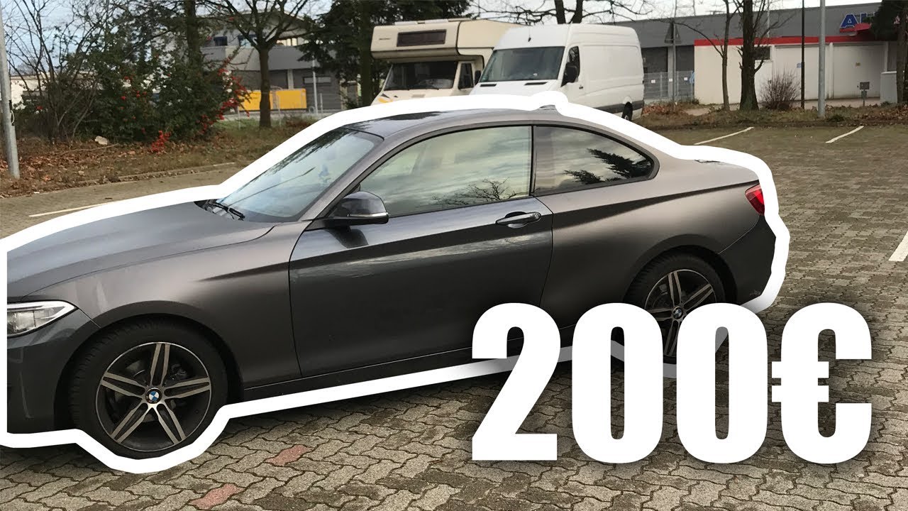 200&euro; Vollfolierung Auto Folie von Amazon in Grau Matt g&uuml;nstige DIY