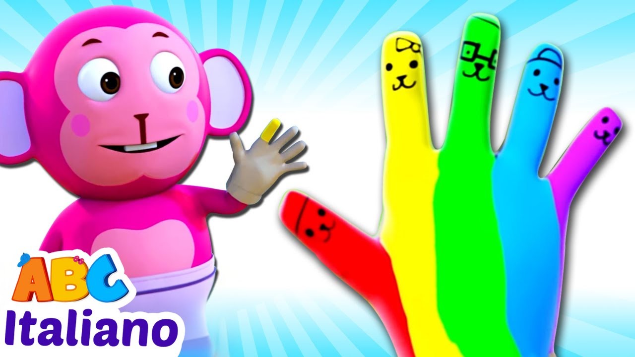 Colori delle Dita 🤚🎨  | Canzone Familiare per Bambini | Ai Bambini Contenti