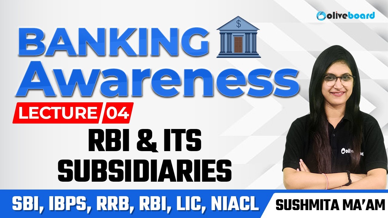 Banking Awareness Complete Course For All Bank Exams | Class - 4 | RBI and its Subsidiaries