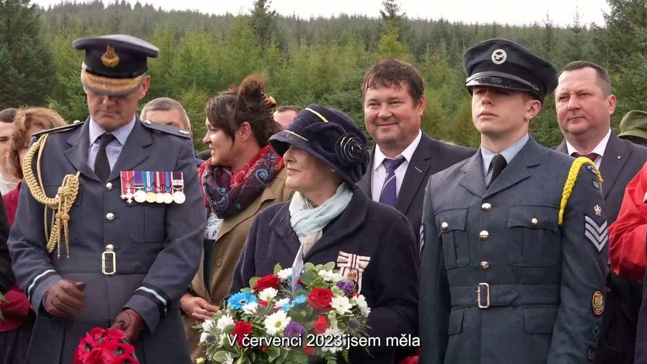 Odhalení pomníku letci RAF plk. Františku Heklovi