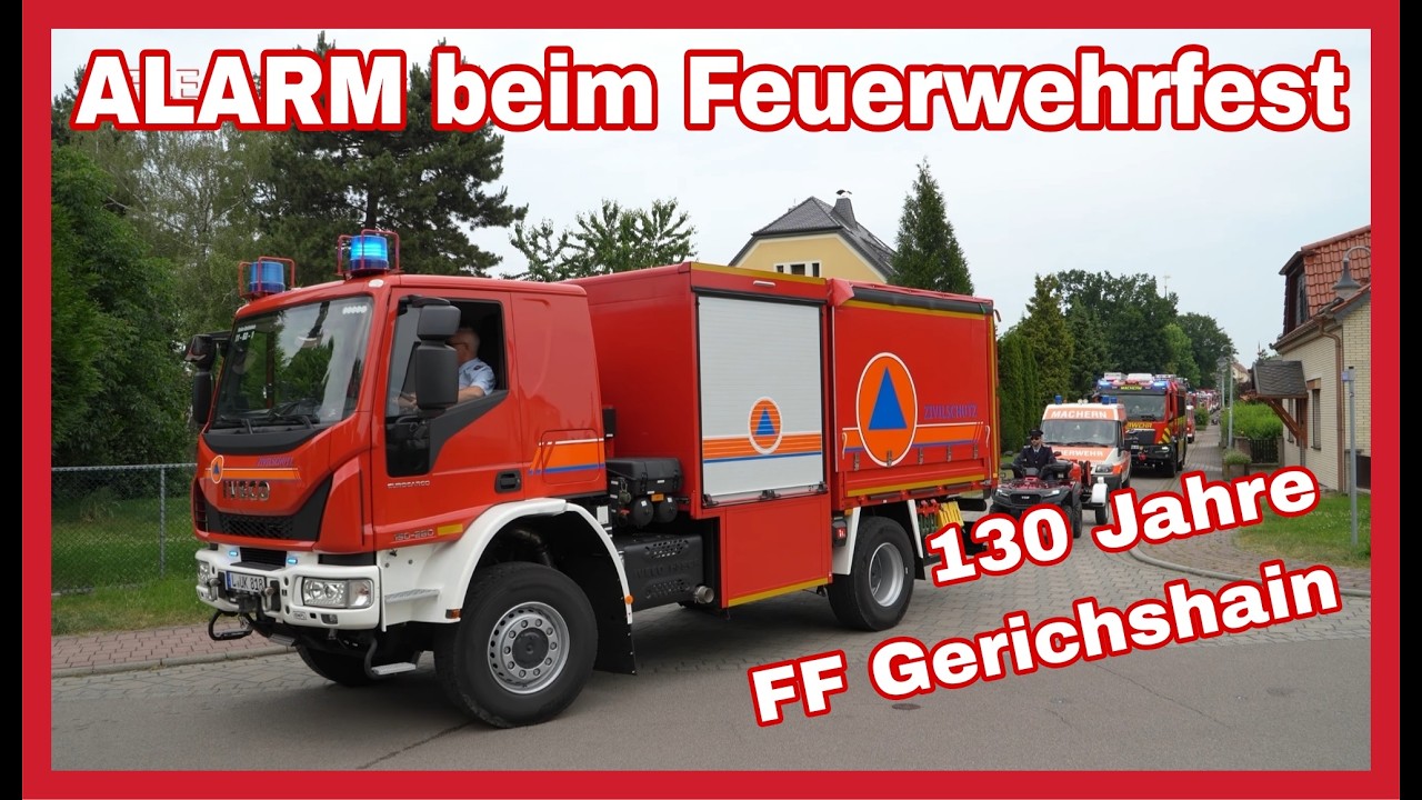 🚒Echter Einsatz beim FESTUMZUG🆘️130 Jahre FF Gerichshain🚨🔊WASSER MARSCH🚒