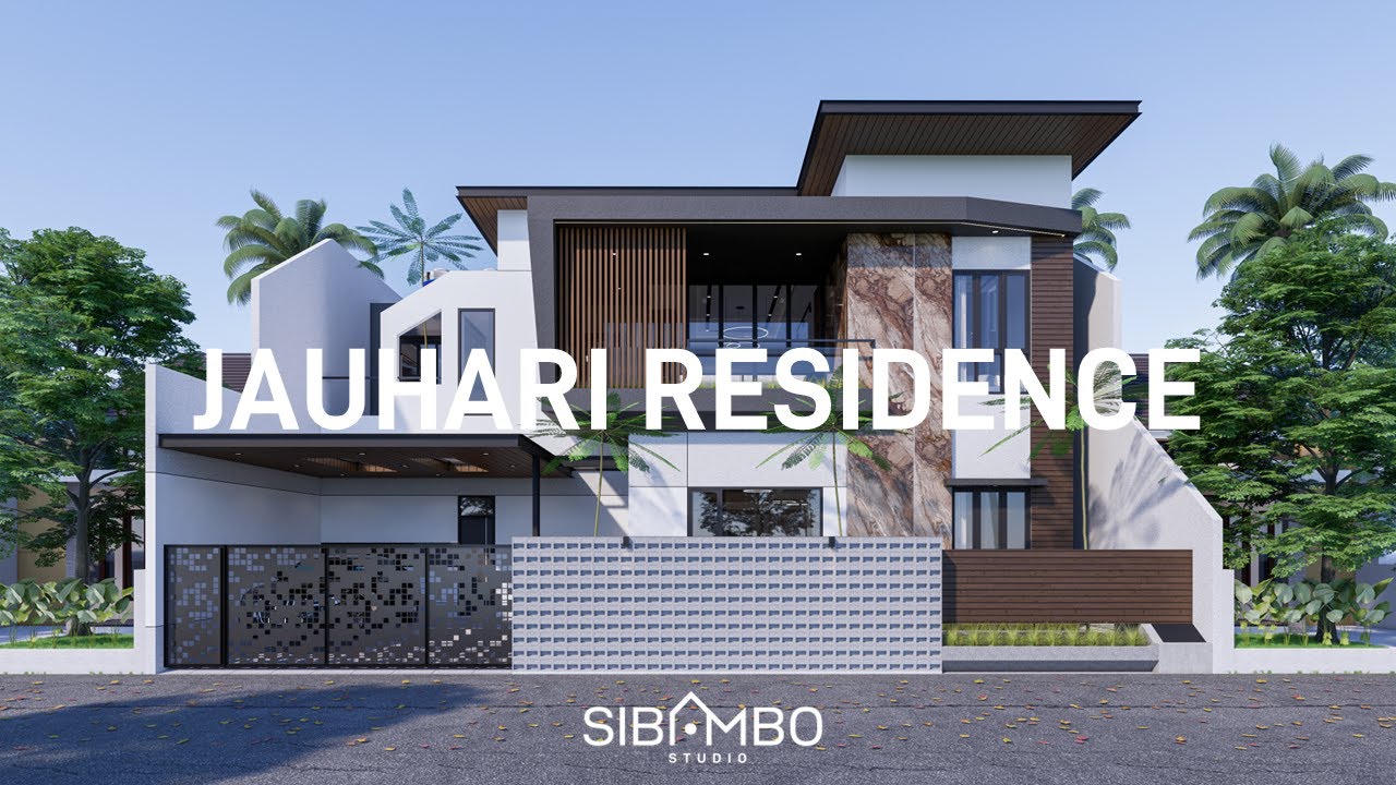Desain Rumah Tropis Modern di Lahan 15 X 16 meter | Cerita Rumah: Jauhari Residence