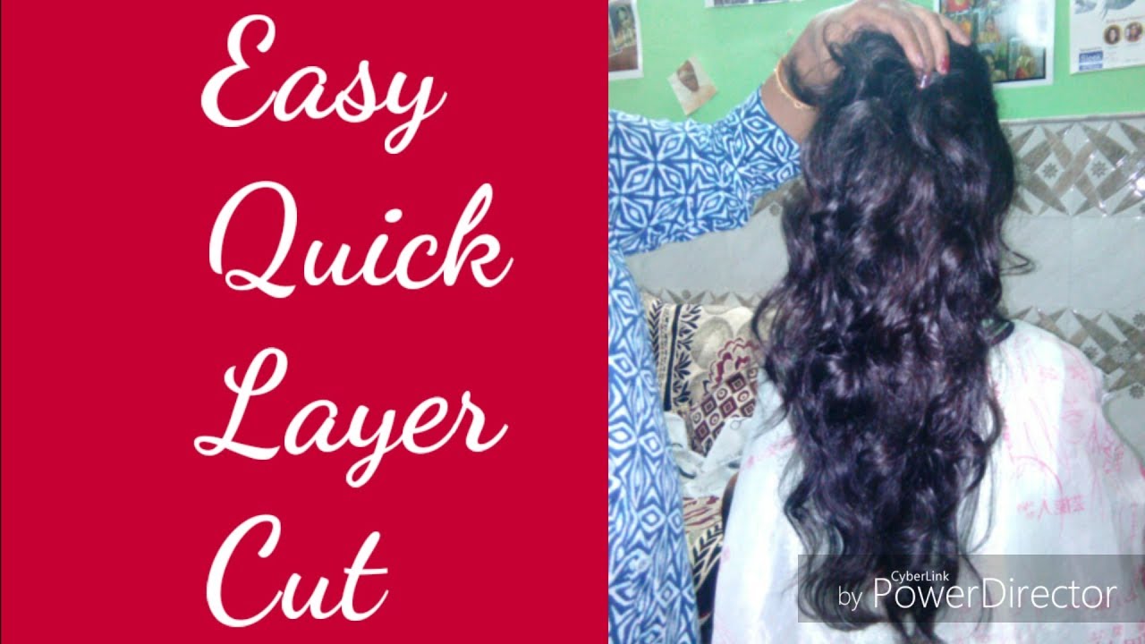 Easy quick layered hair cut {Hindi}