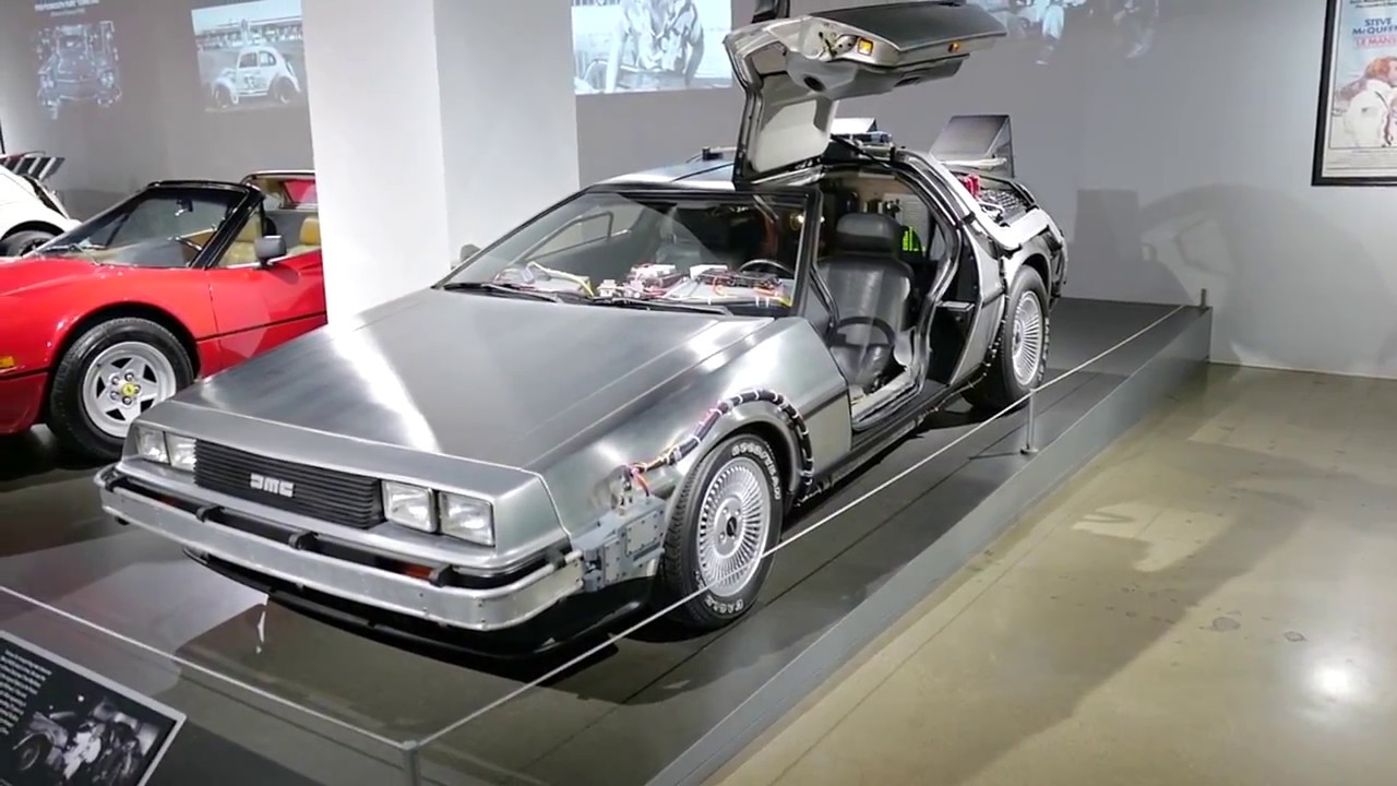 The Original Restored DeLorean Time Machine from Back to the Future