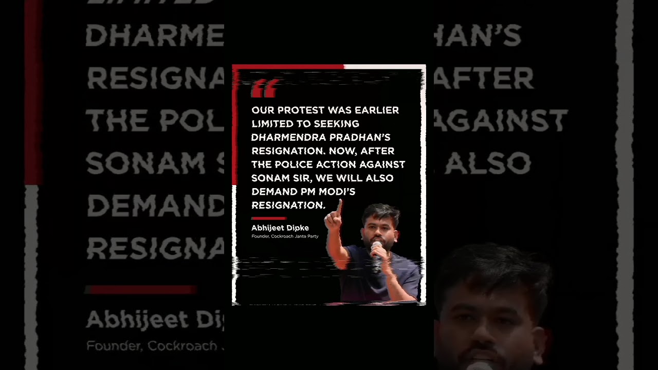 🚨 Sonam Wangchuk Row: Abhijeet Dipke Demands PM Modi's Resignation 😱🇮🇳 | #Shorts #Politics #India