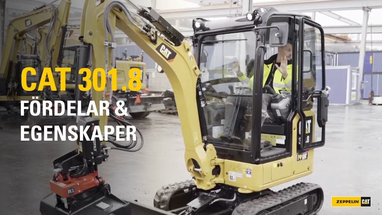 CAT 301.8 - En minigrävare med MÅNGA fördelar!